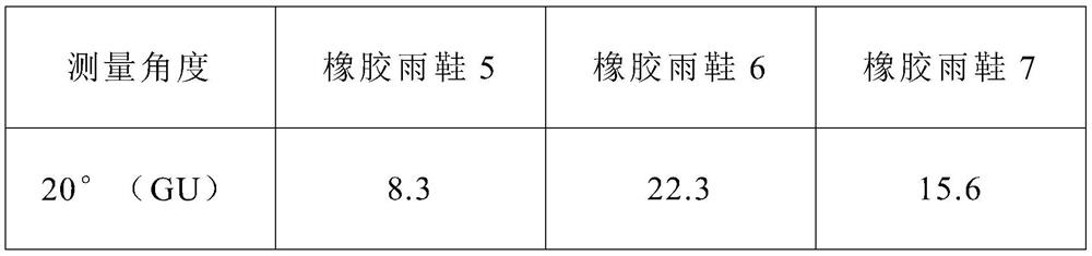 Rubber rain shoes with matting effect based on rubber decal cold transfer process and manufacturing method