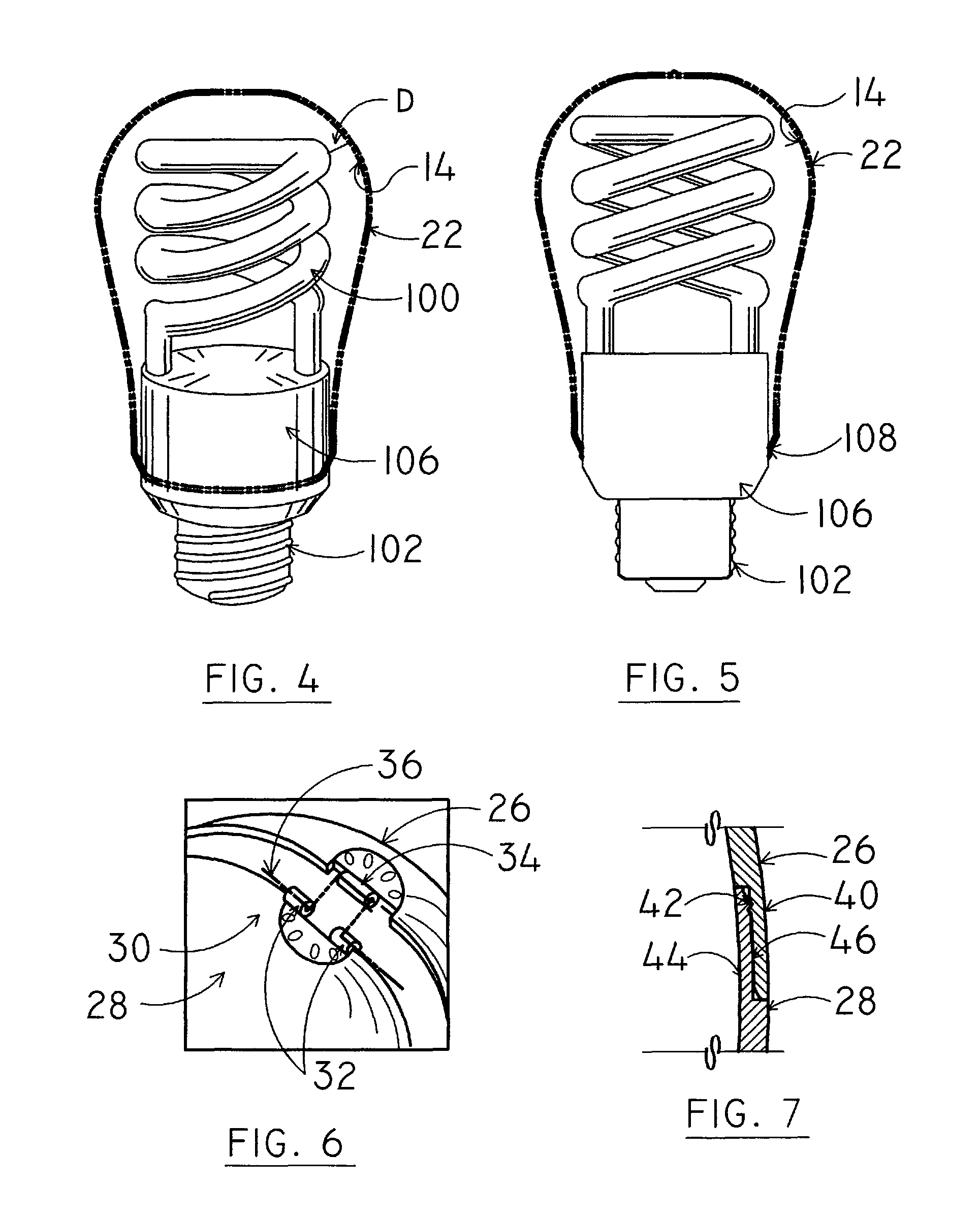 Fluorescent bulb cover