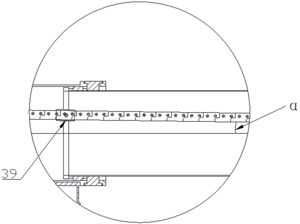 Horizontal conveying device