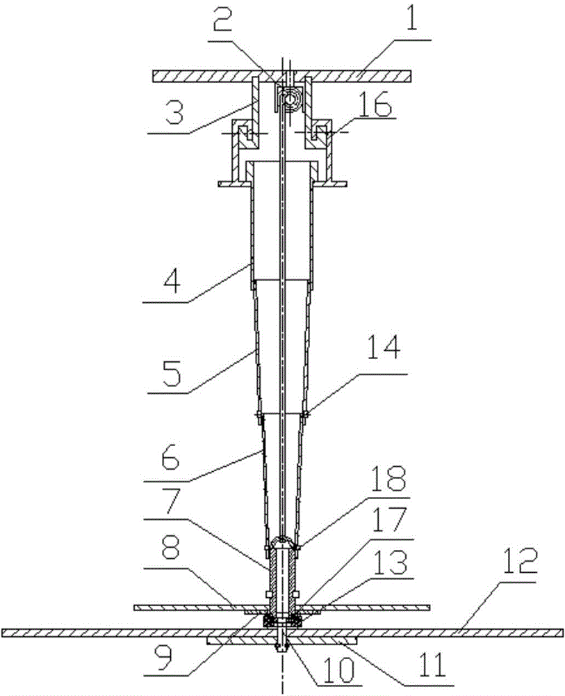 Suspended dinner table