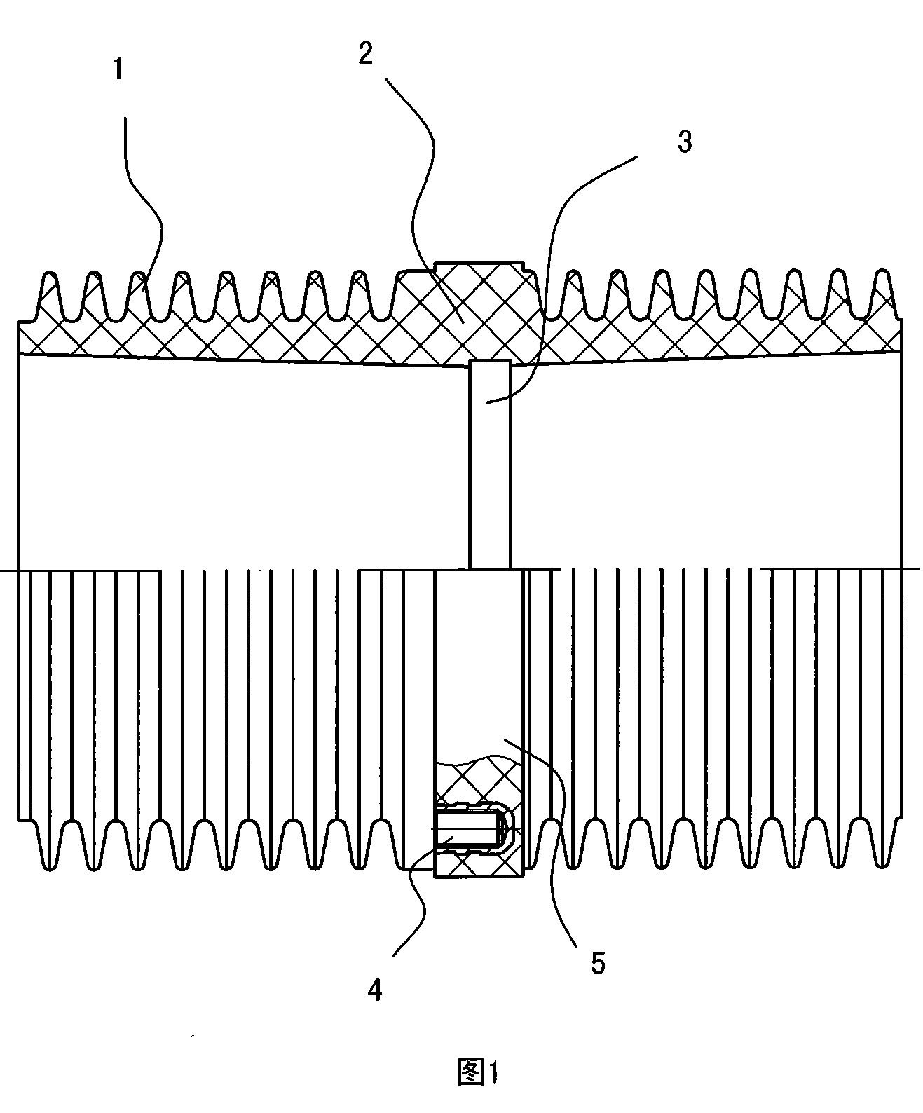 Bus-bar casing tube for high-voltage switch cabinet