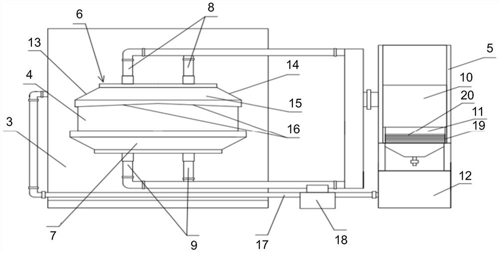 Oil mist collecting and filtering device for oiling machine