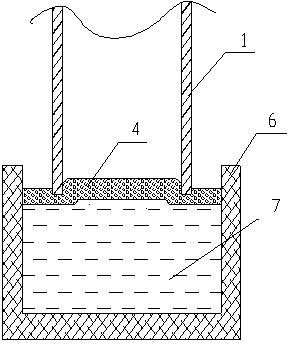 Single-dip-pipe vacuum refining device and using method thereof