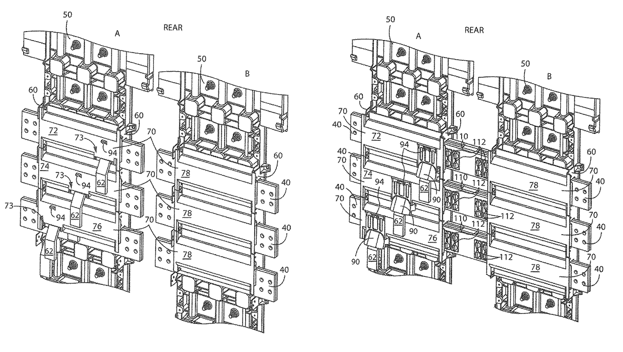 System for isolating power conductors using molded assemblies