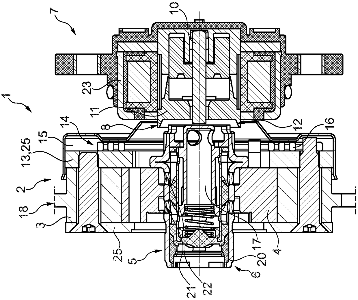 Camshaft adjusting system with means for catching hydraulic fluid draining from a valve in order to directly recirculate the fluid into the camshaft adjuster