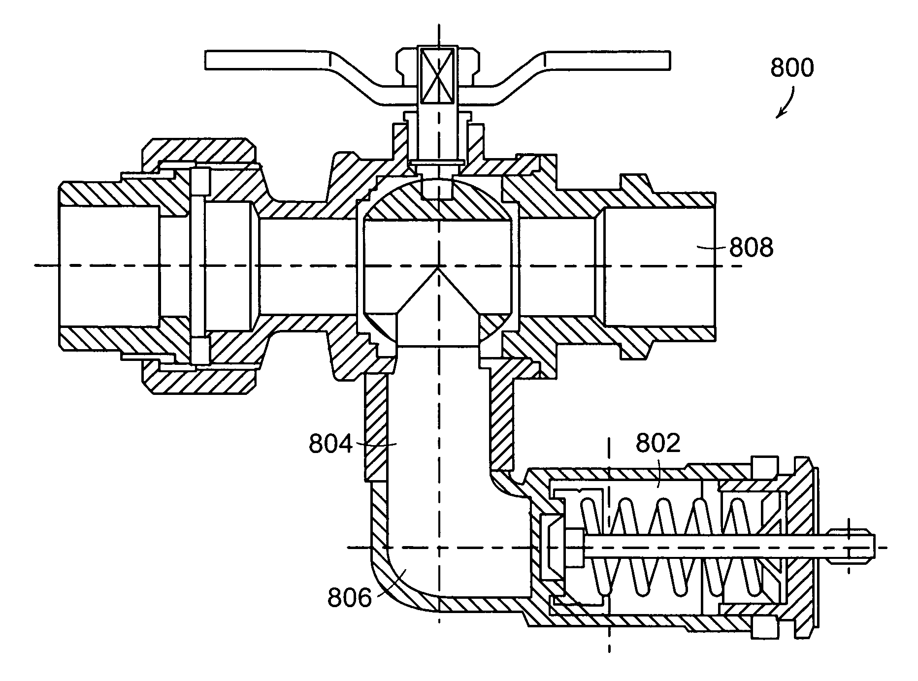 Hot water fluid isolation valve