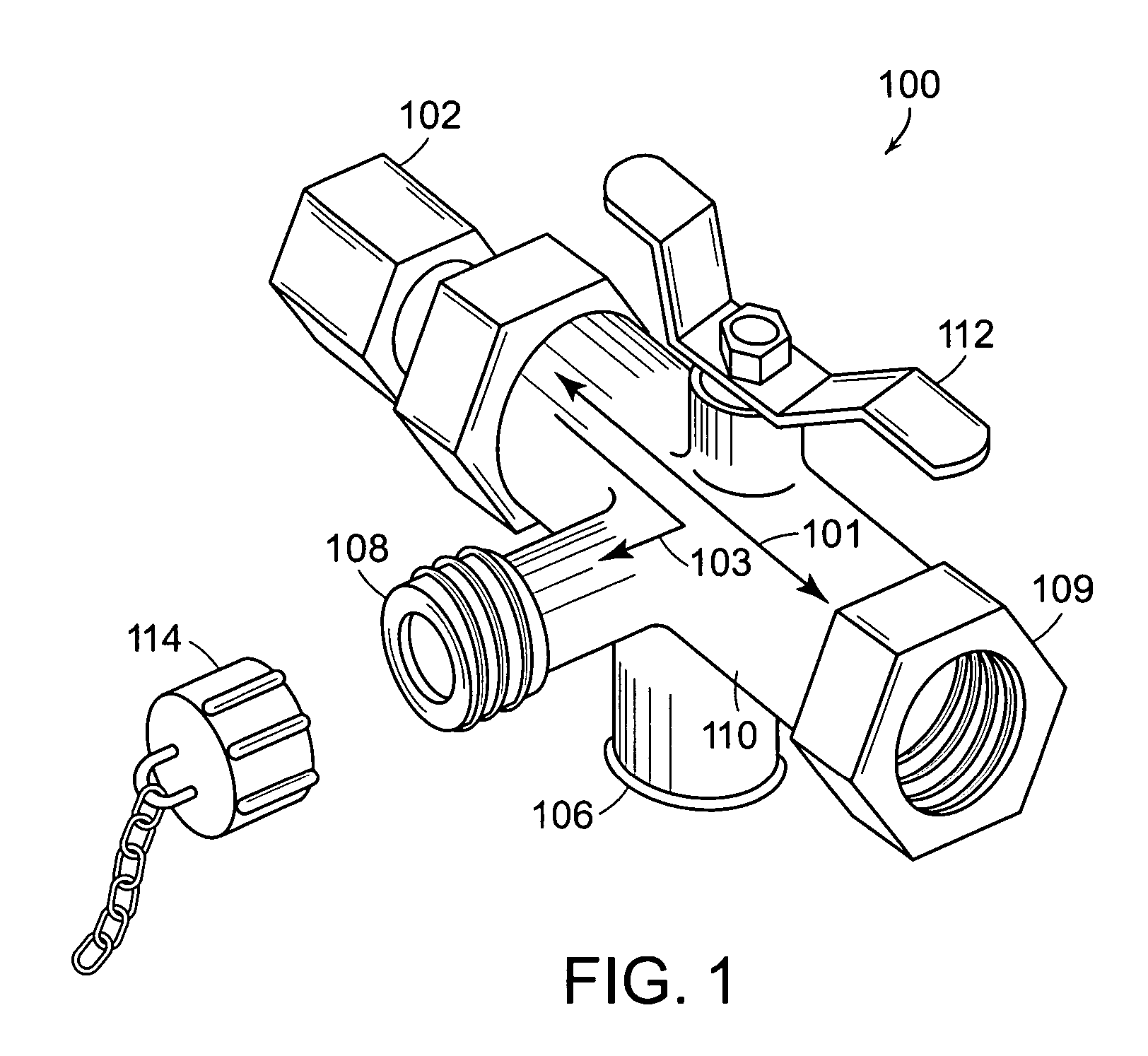 Hot water fluid isolation valve