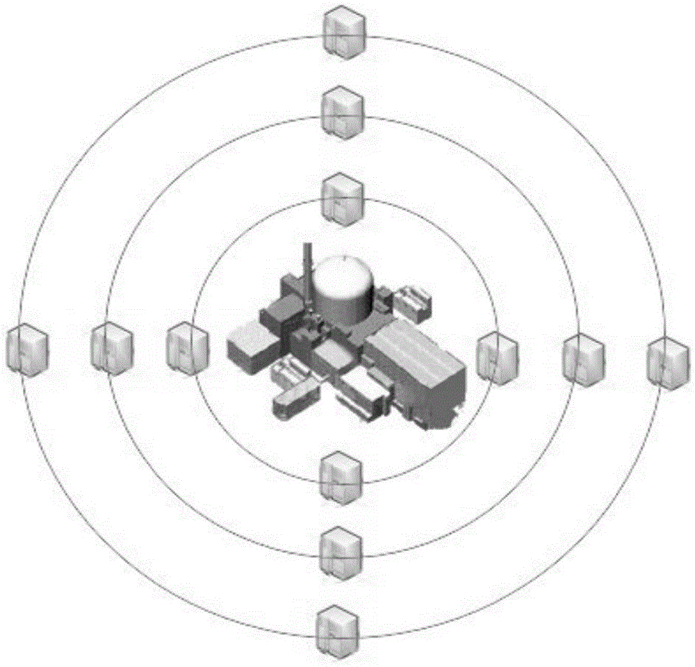 Nuclear power station radiation distribution prediction system