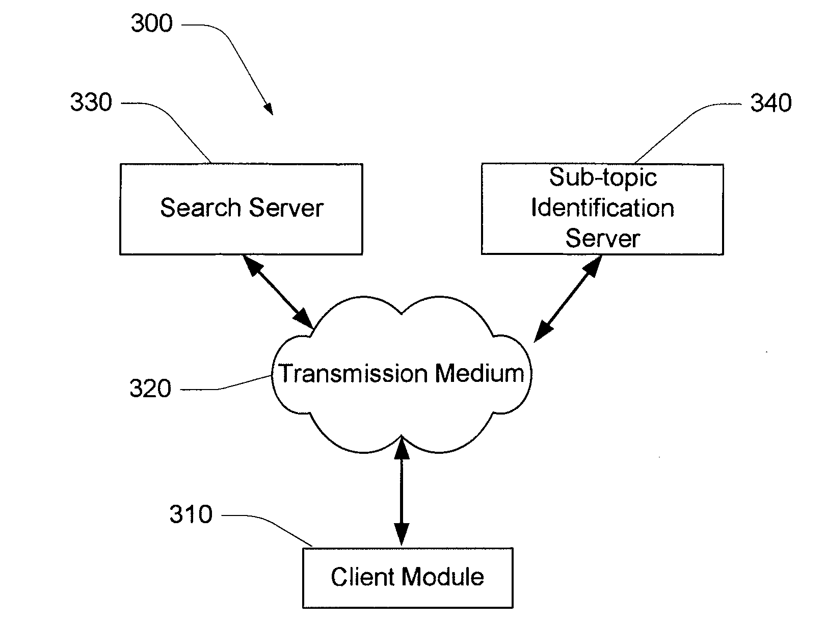 Search result sub-topic identification system and method