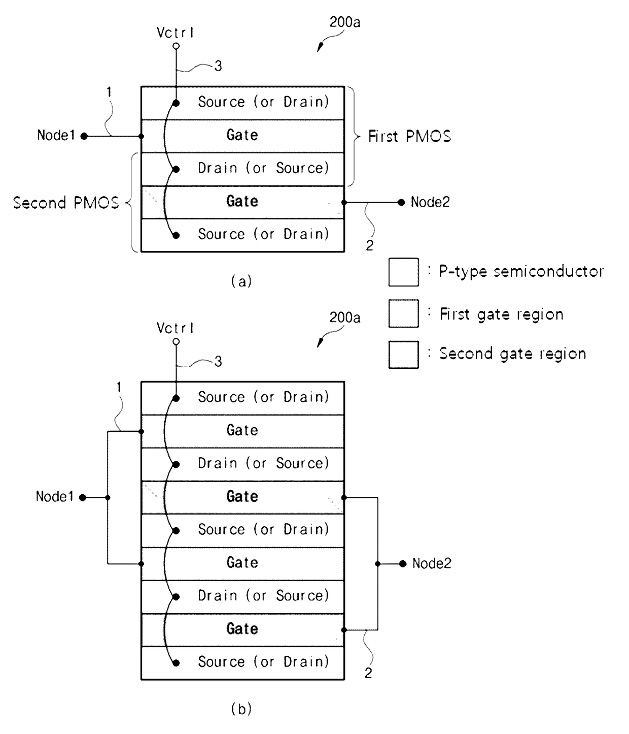 Variable capacitor used in integrated circuit of differential structure