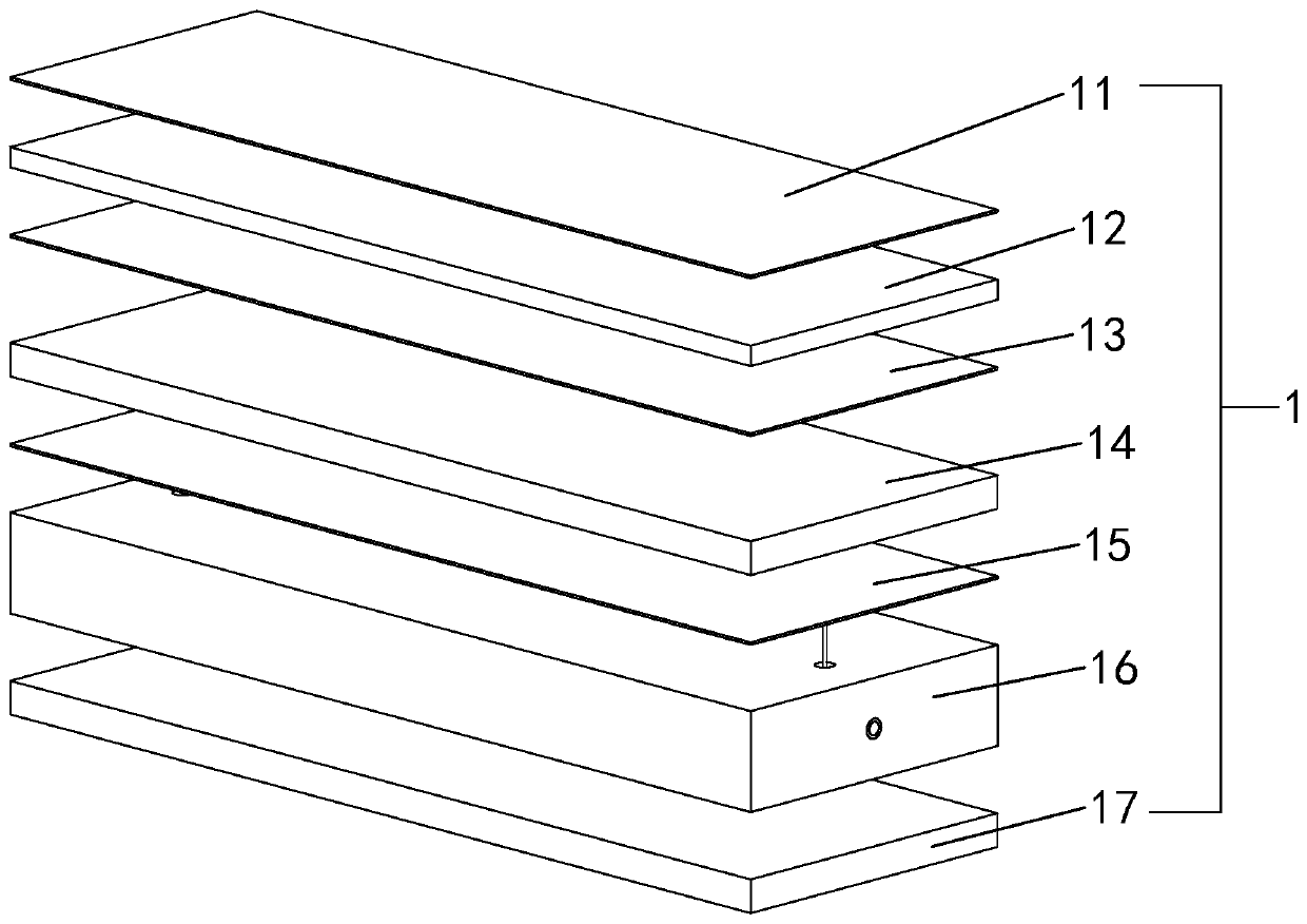 Heating plastic floor with graphene film arranged in press fit mode