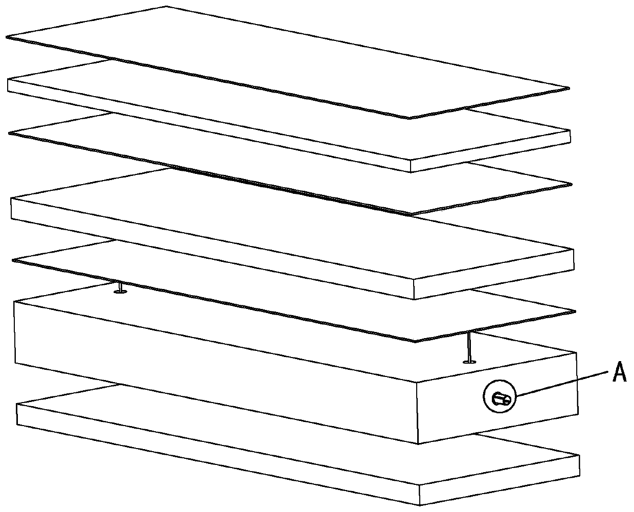 Heating plastic floor with graphene film arranged in press fit mode