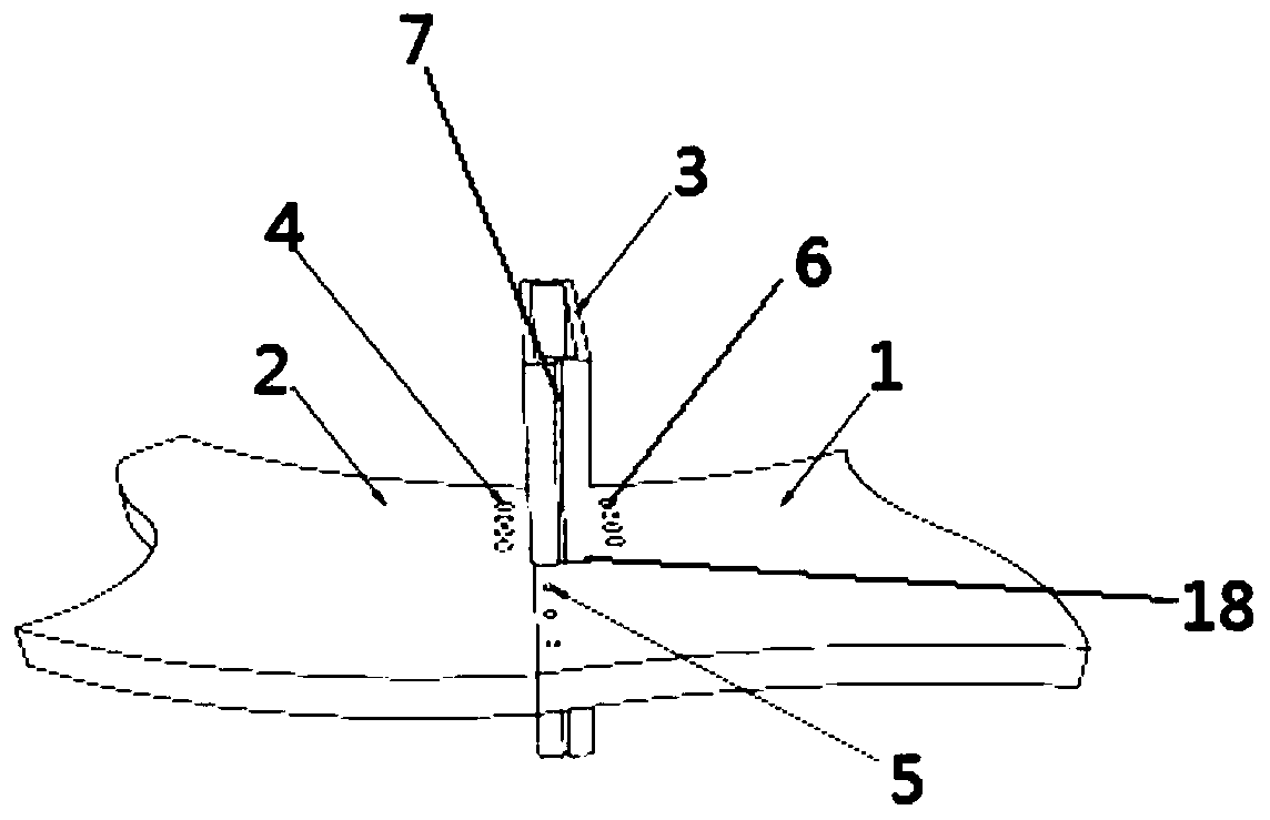 Cambered surface assembly type mounting device for special-shaped plate