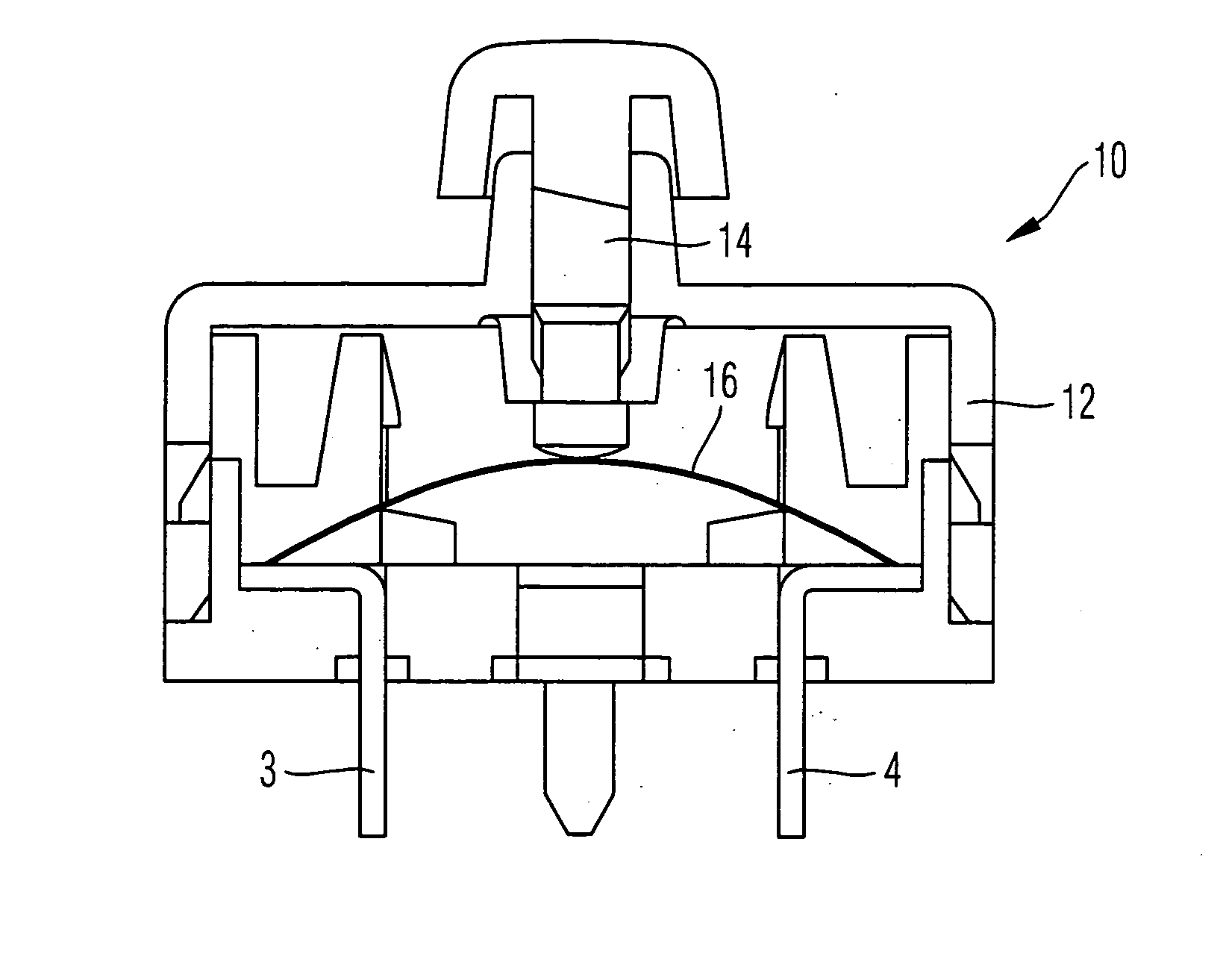 Double-pole change-over switch