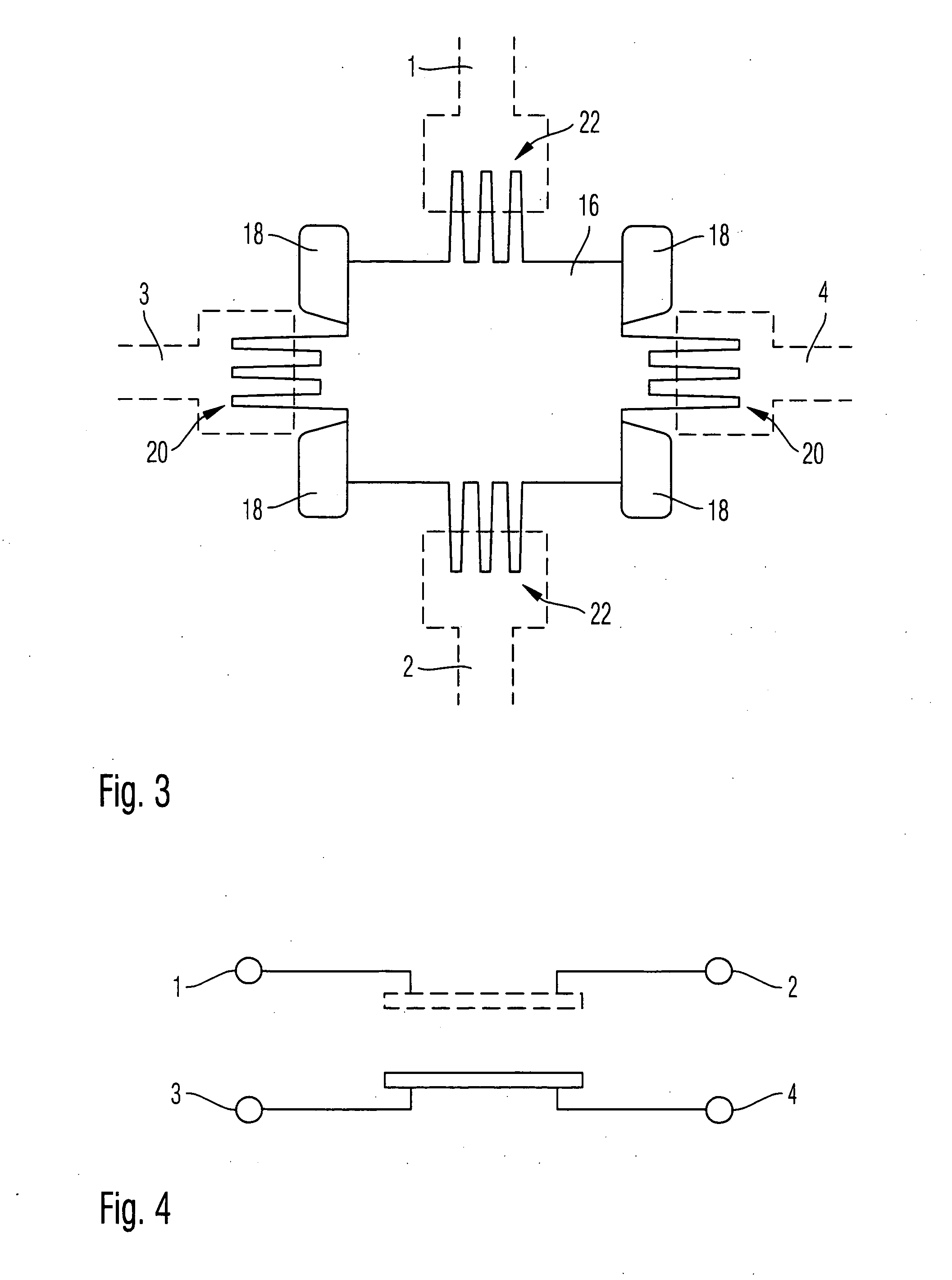 Double-pole change-over switch