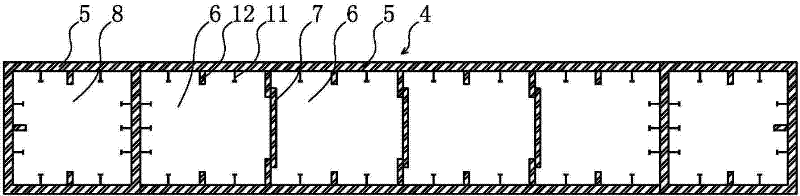 Outsourcing multi-cavity steel plate concrete composite shear wall and its construction method