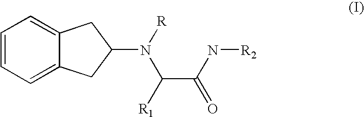 2-indanylamino derivatives for the therapy of chronic pain