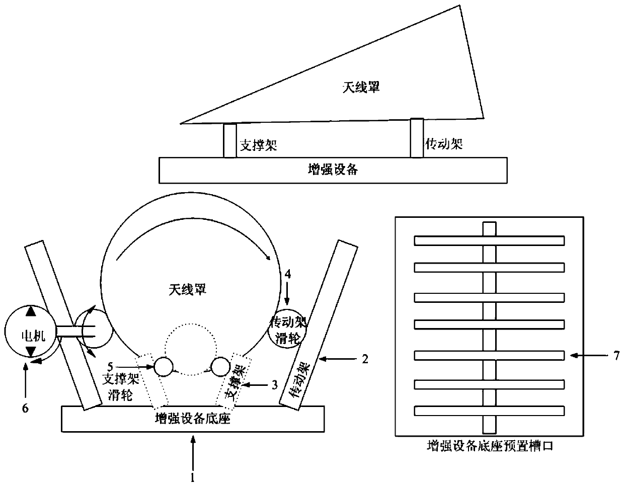 Antenna housing enhancing system and antenna housing enhancing method