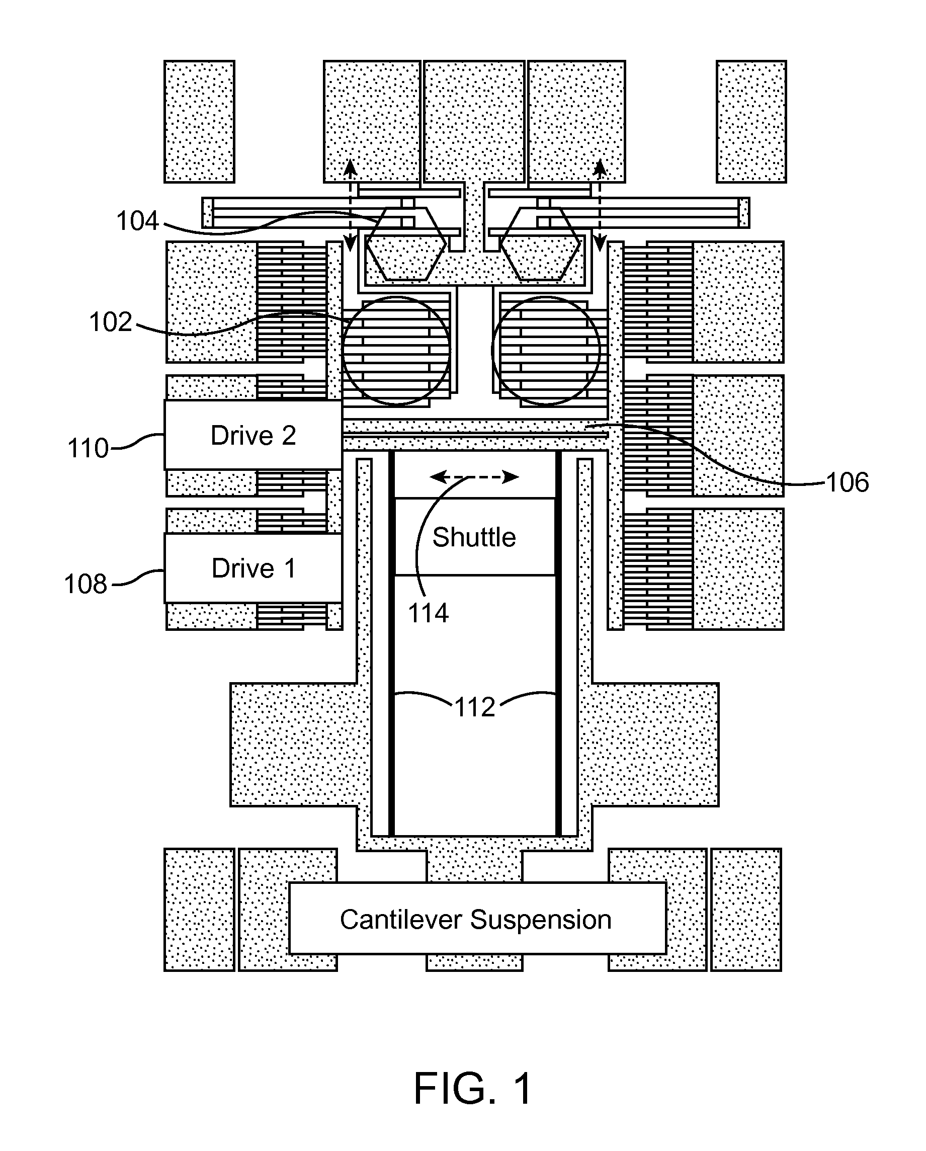 Integrated MEMS metrology device using complementary measuring combs