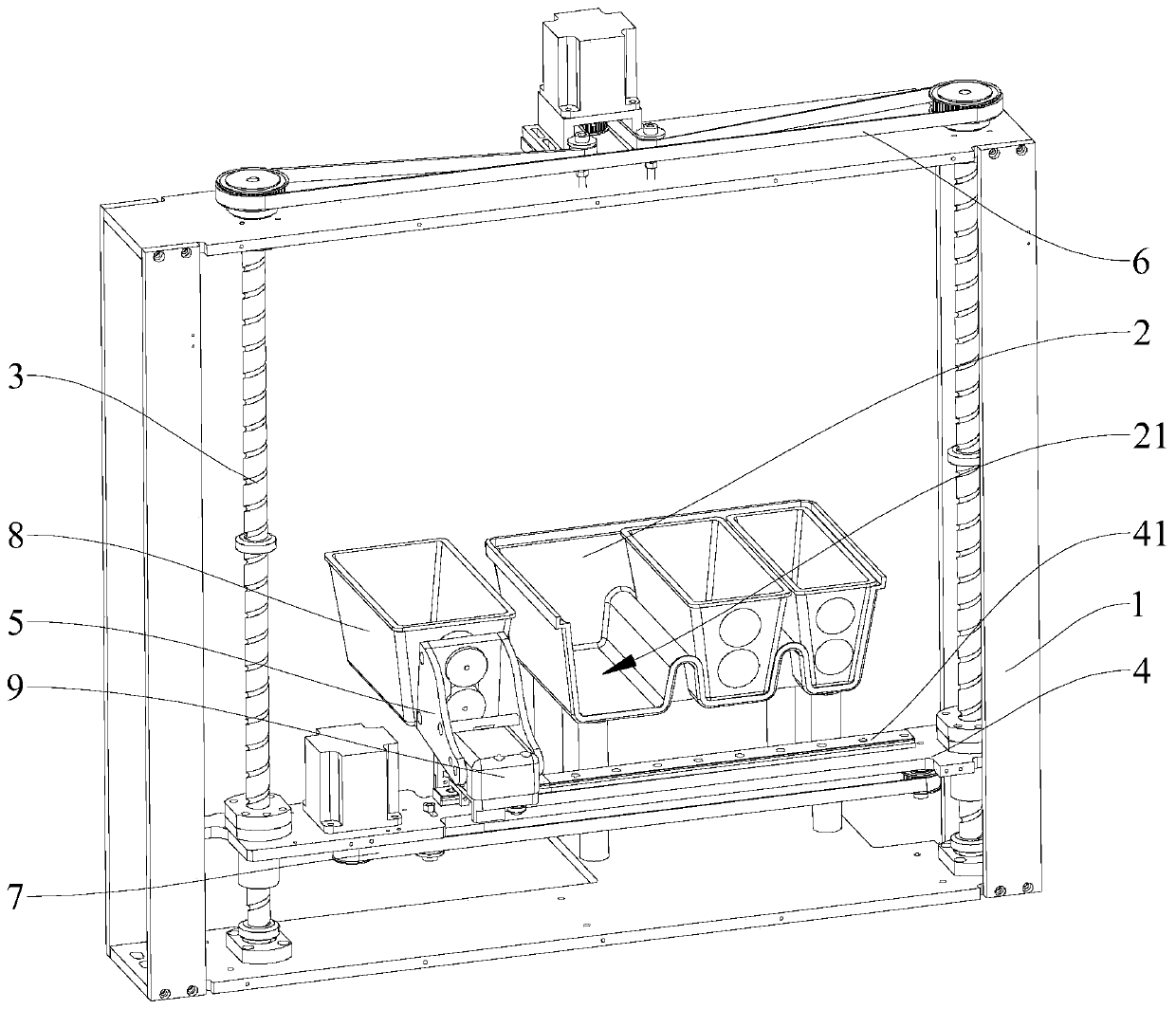 Feeding mechanism of automatic cooking machine and automatic cooking machine