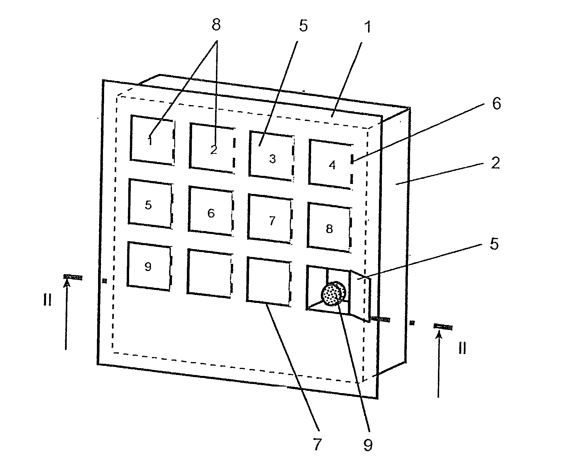 Calendar with a plurality of receiving chambers