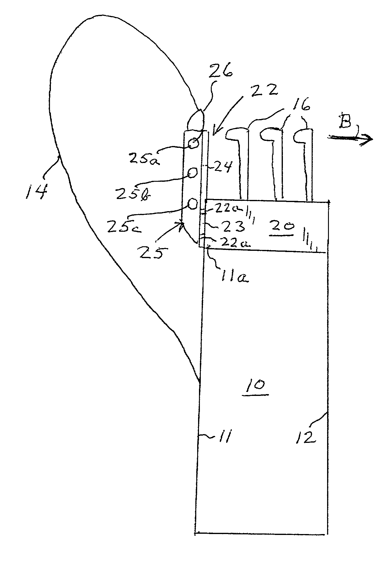 Golf bag balancing attachment and method