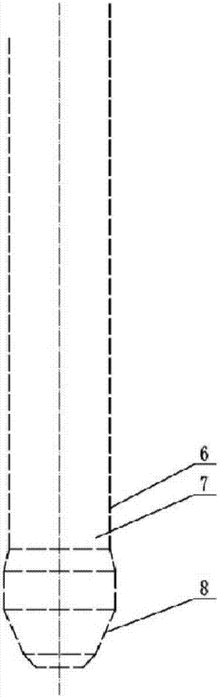 Device for directly propelling soil sampling and sampling method of device