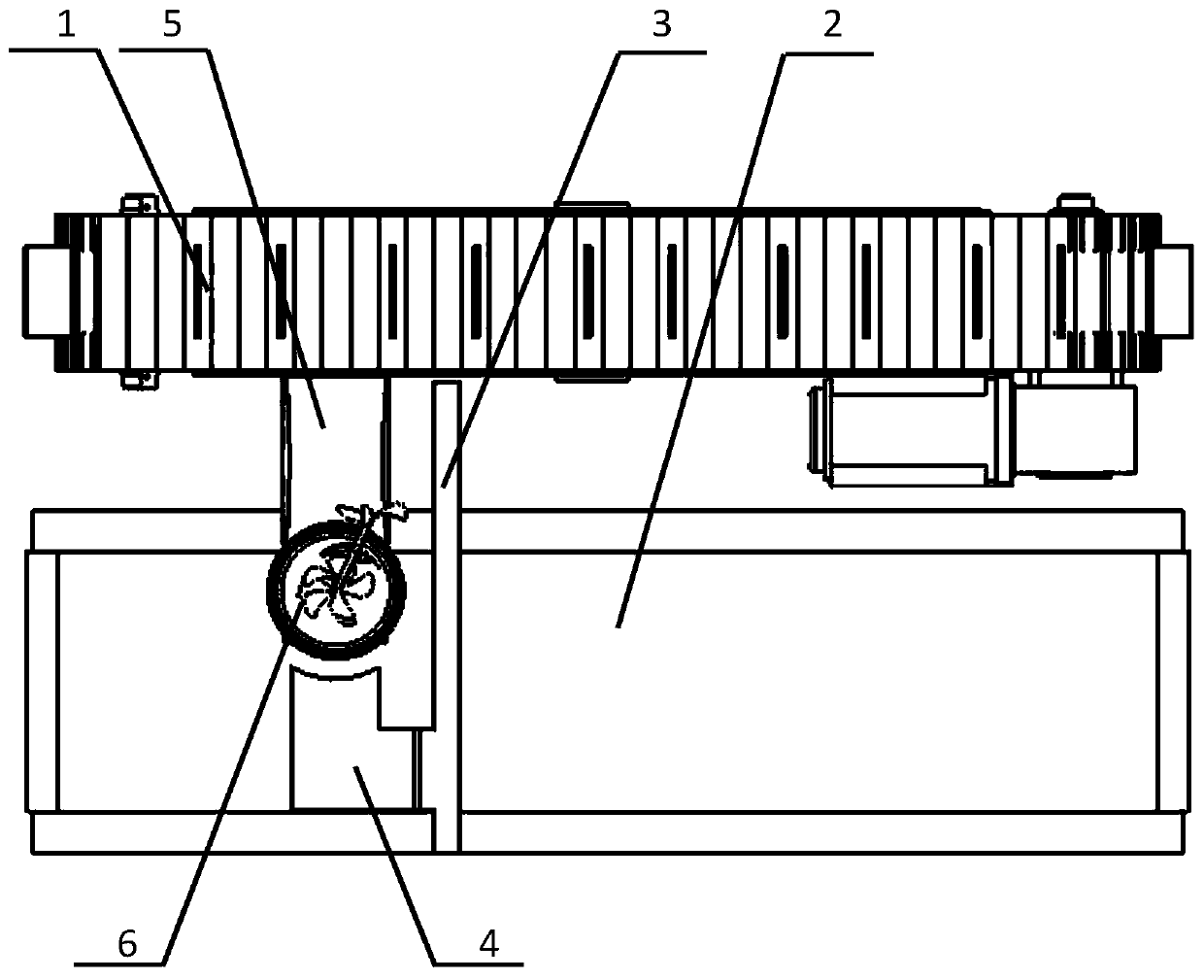 A device for separating flower pots and flower substrates