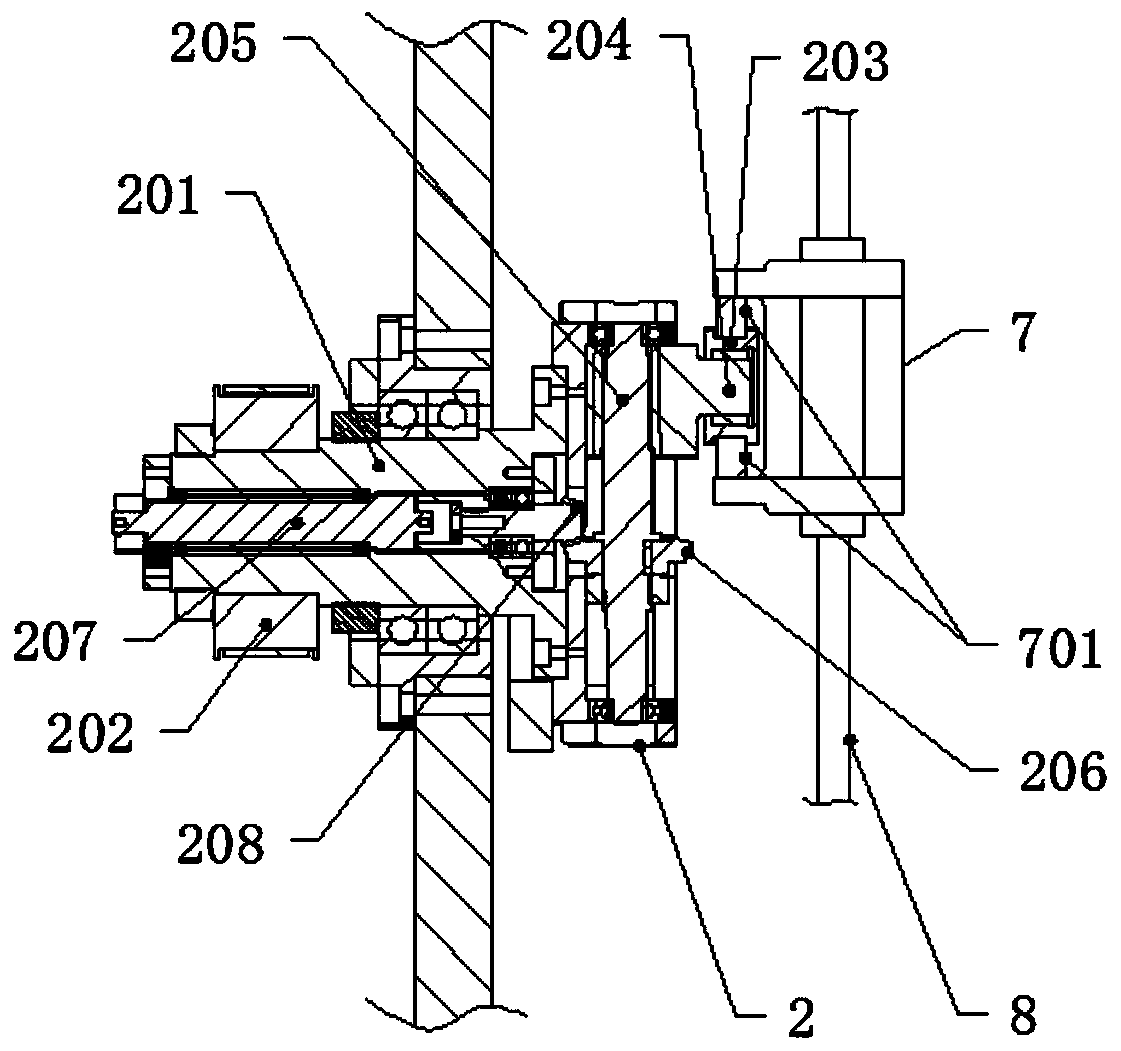 Vibration reduction mechanism of stator winding machine