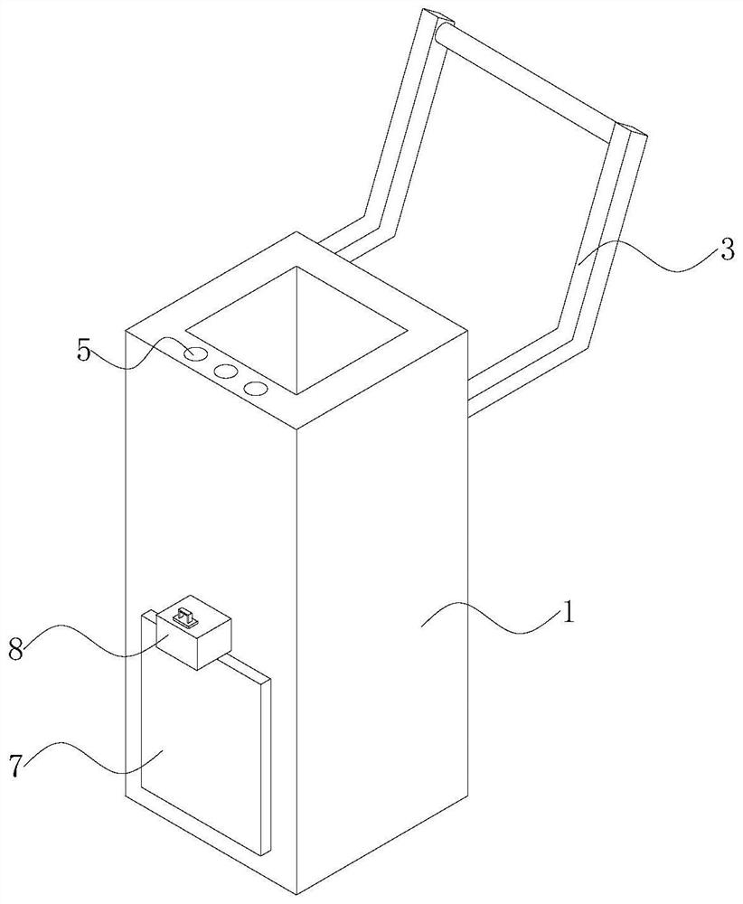 A sports equipment conveying device that is convenient to move and transport