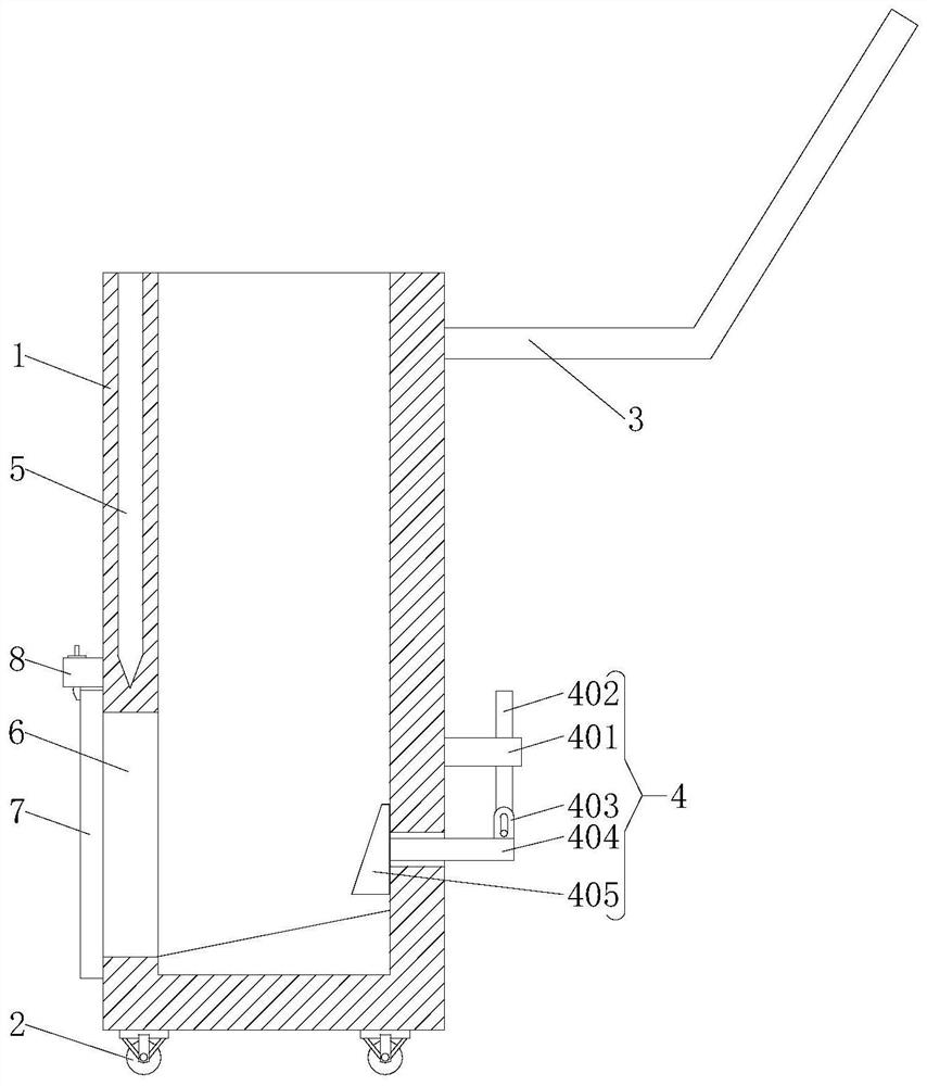 A sports equipment conveying device that is convenient to move and transport