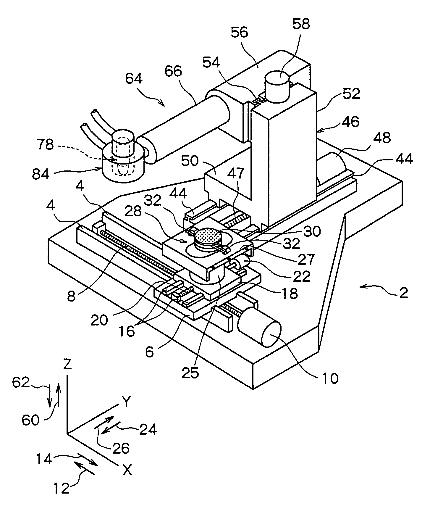 Finishing machine using laser beam