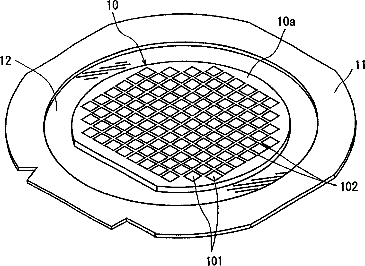 Wafer laser processing method and laser processing device