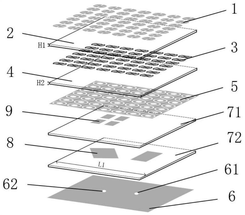 Dual-frequency dual-polarization Fabry-Perot resonant cavity antenna