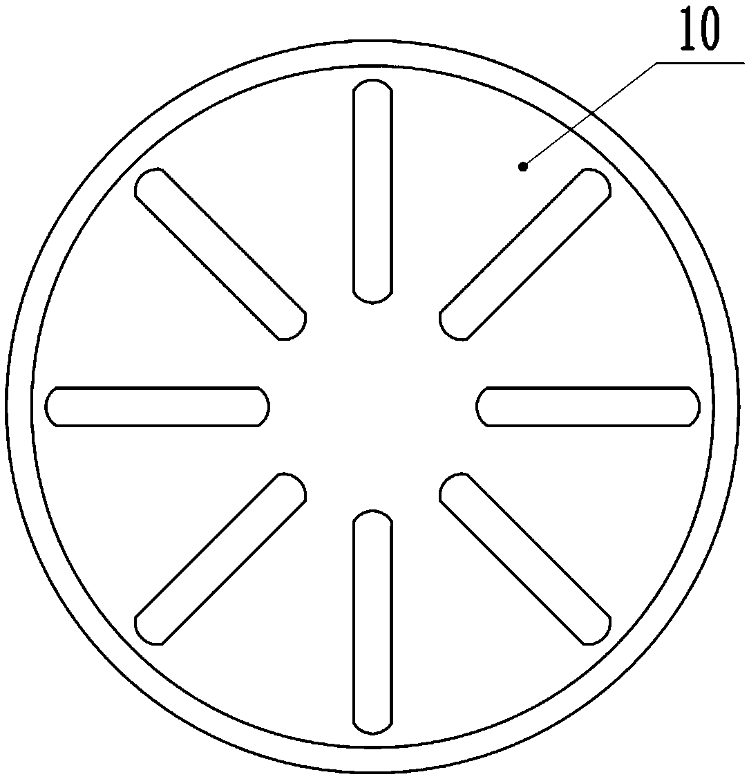 Grinding device for manufacturing of river snail rice noodles