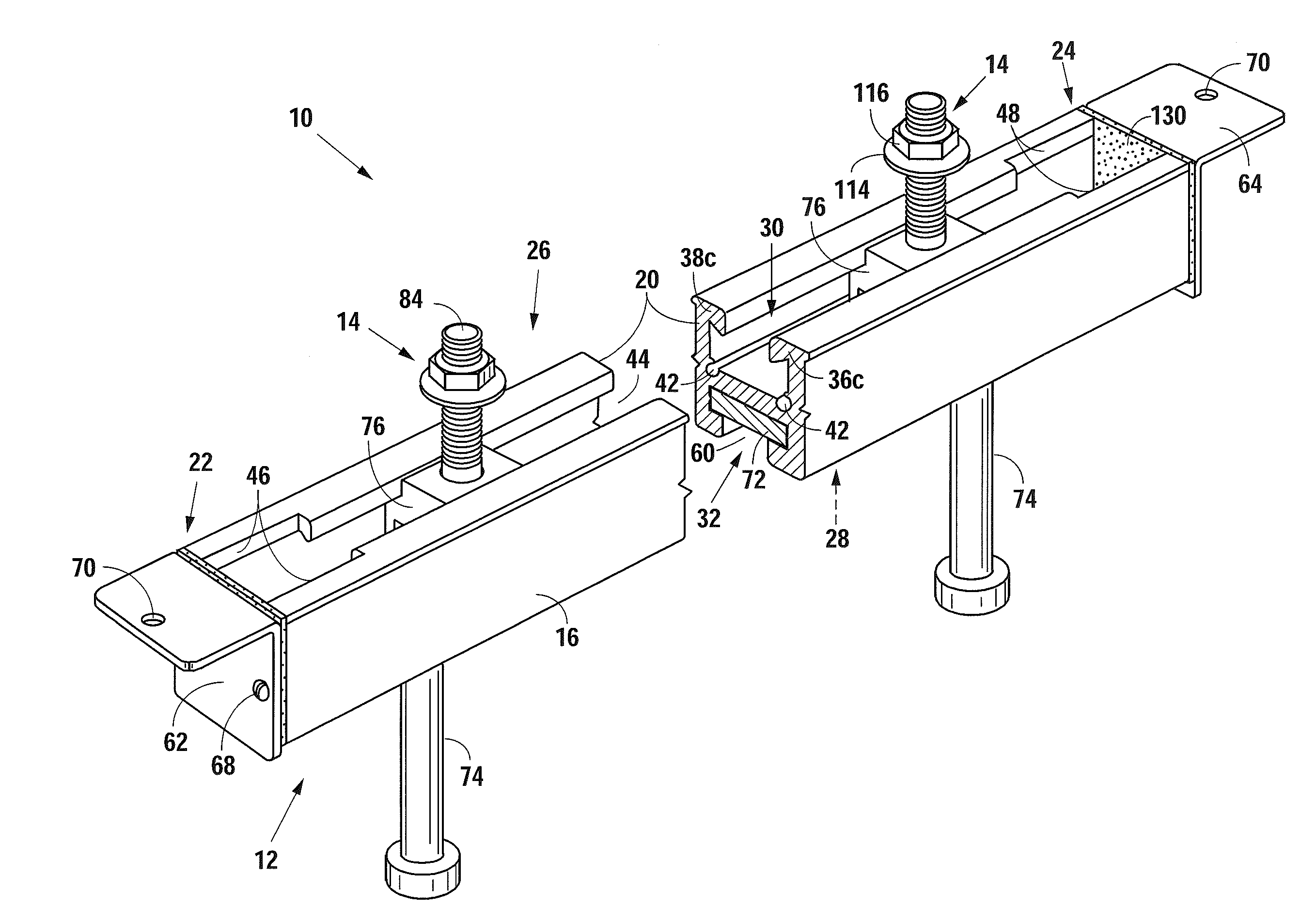 Cast-in anchor system