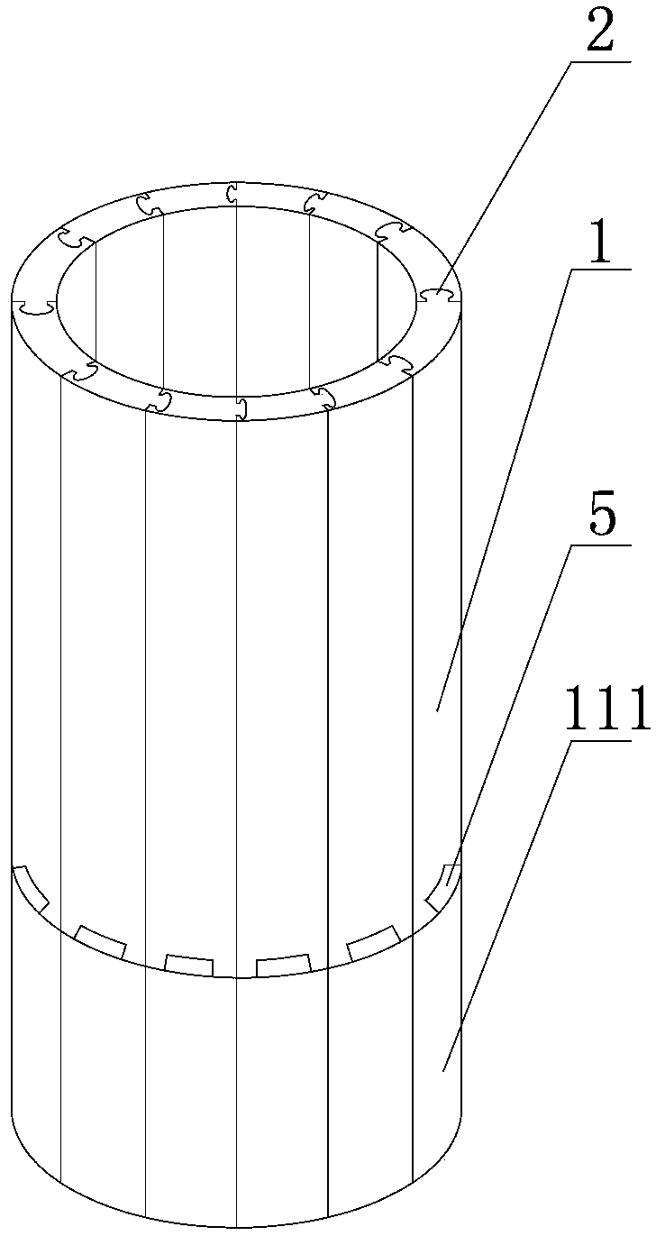 Circular miniature slide-resistant pile die with adjustable height and adjustable sectional area