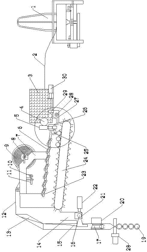 Numerical control bagged spring machine