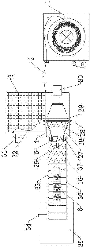 Numerical control bagged spring machine