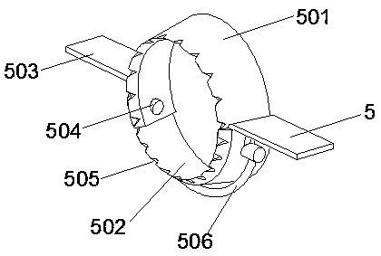 Semi-automatic peeling and slicing device for luffa acutangula roxb