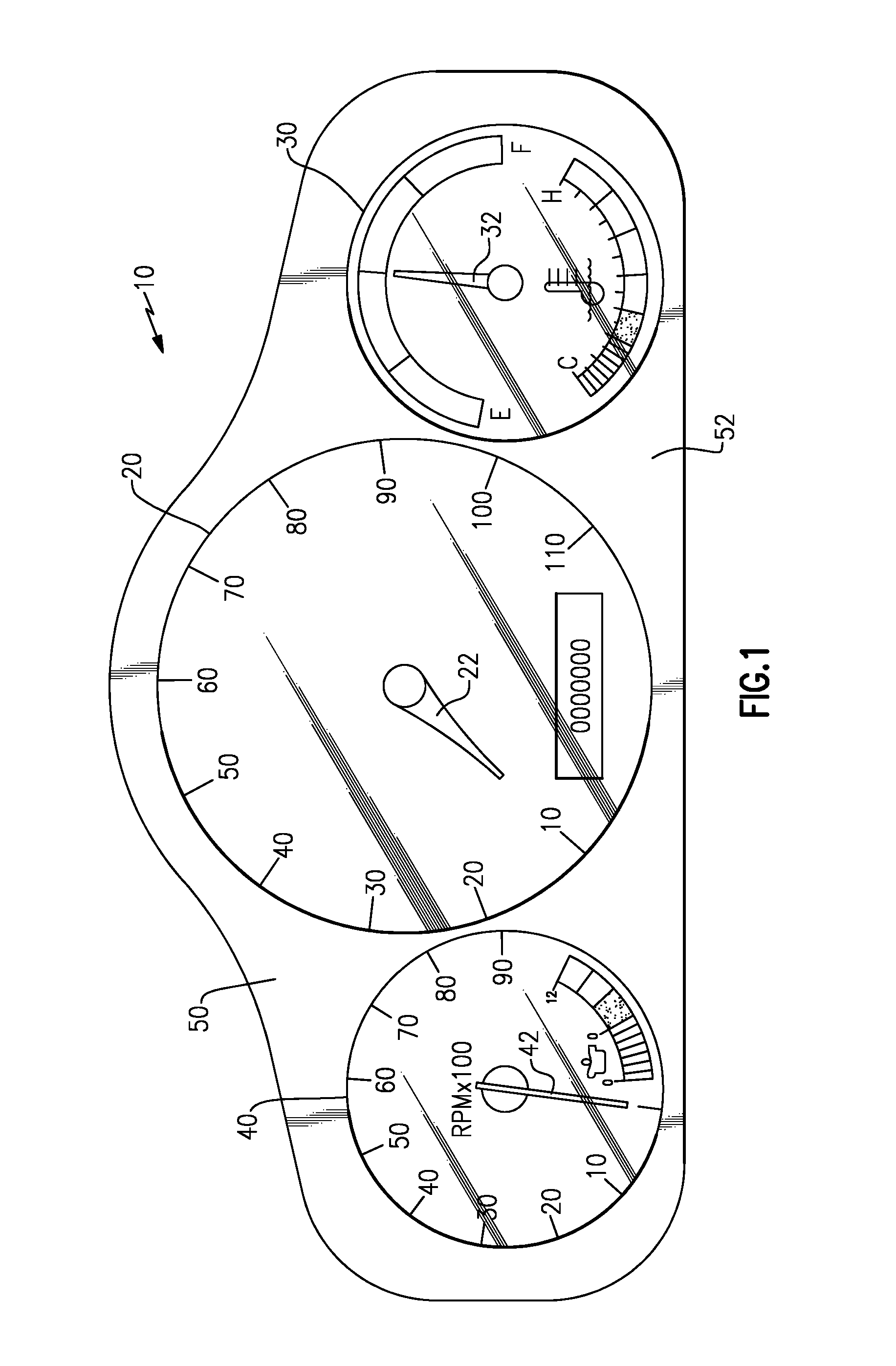 Illuminated instrument cluster