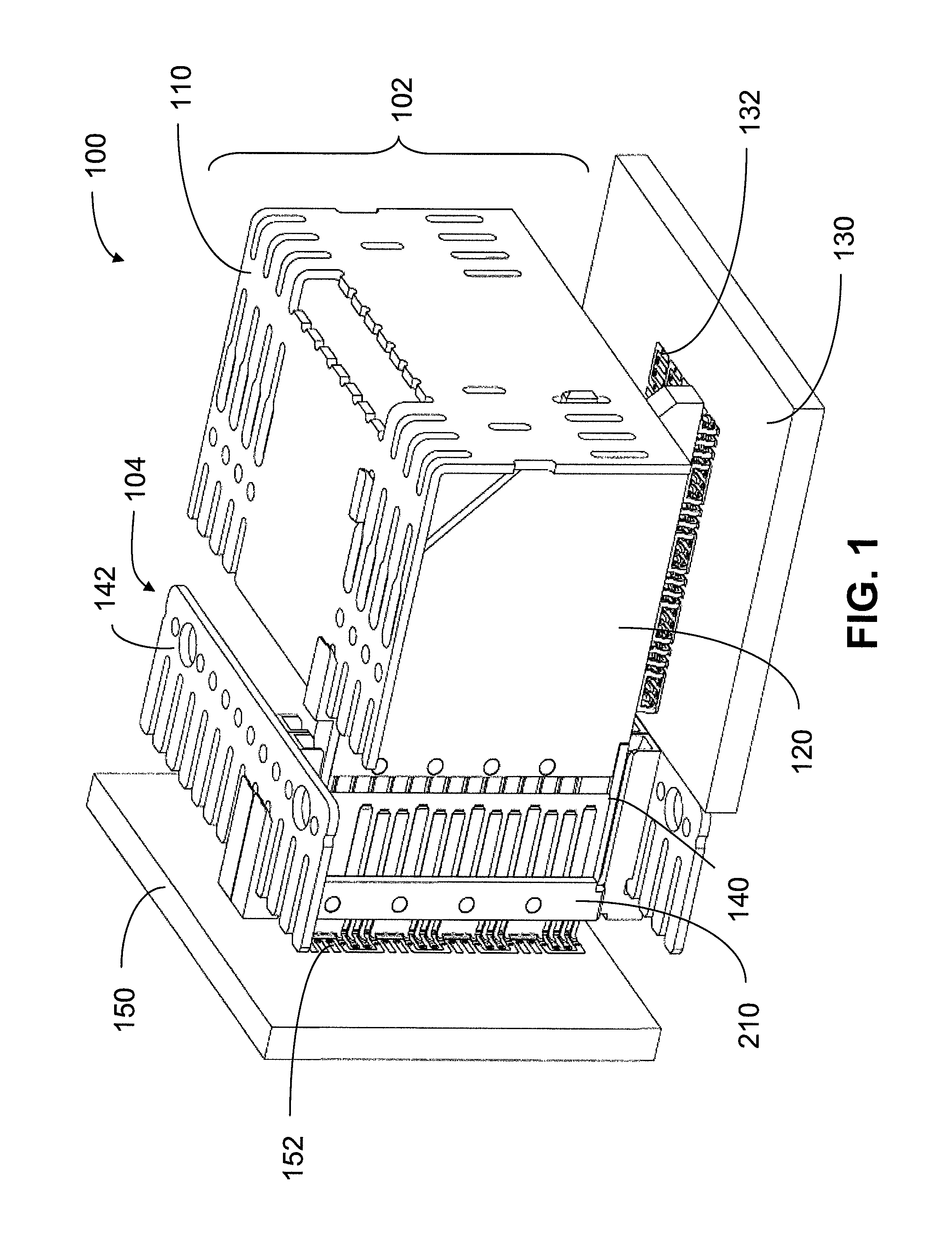 Surface mount footprint in-line capacitance