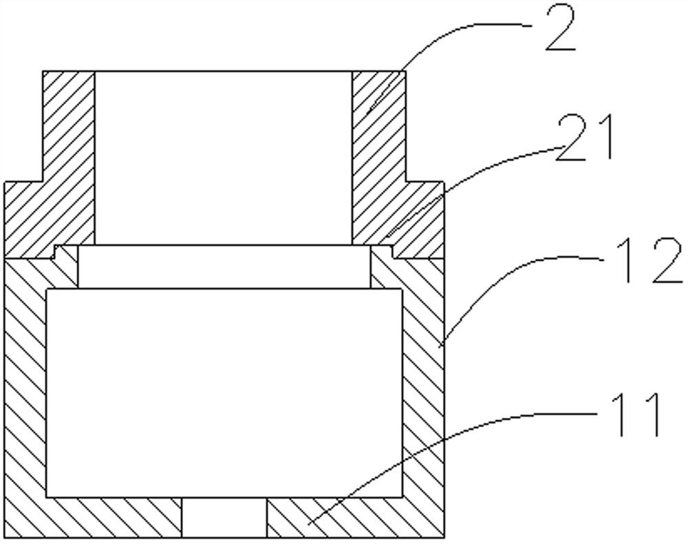 Inner hole clamp for workpiece for high-frequency induction heating