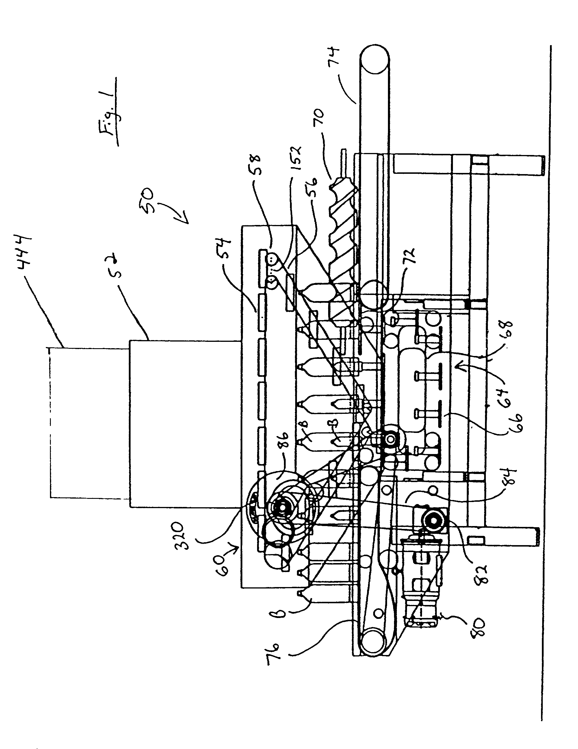 In-line continuous feed sleeve labeling machine and method