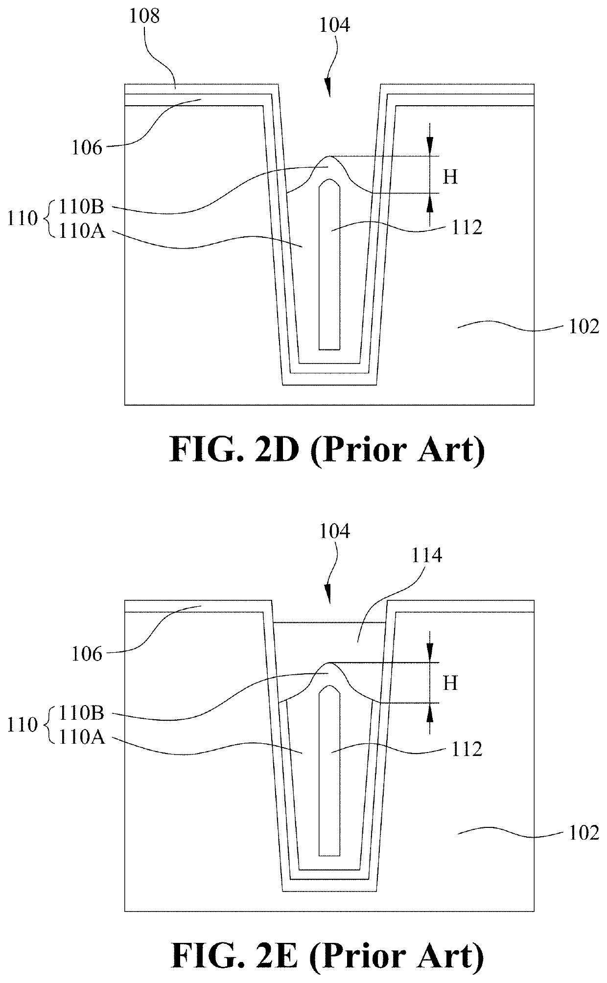 Split gate structure, power mos device, and manufacturing method