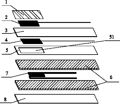 Planar oxygen sensor and method for producing same