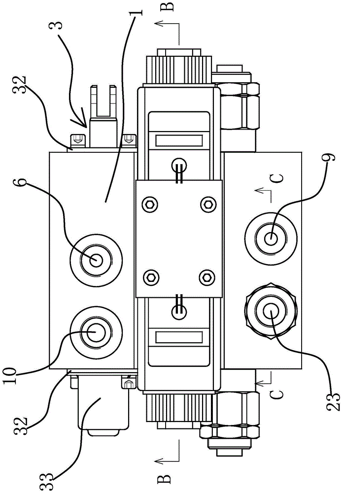 An agricultural machinery control valve