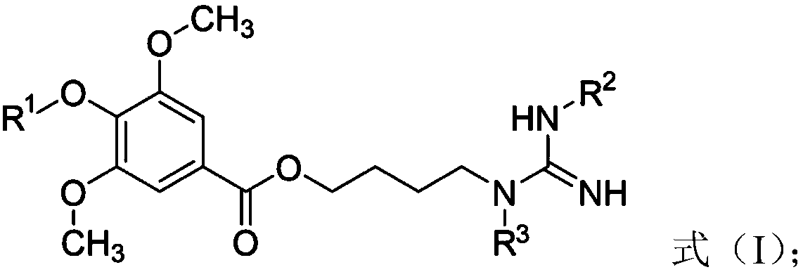 Leonurine derivative as well as preparation method and application thereof