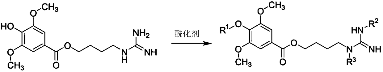 Leonurine derivative as well as preparation method and application thereof