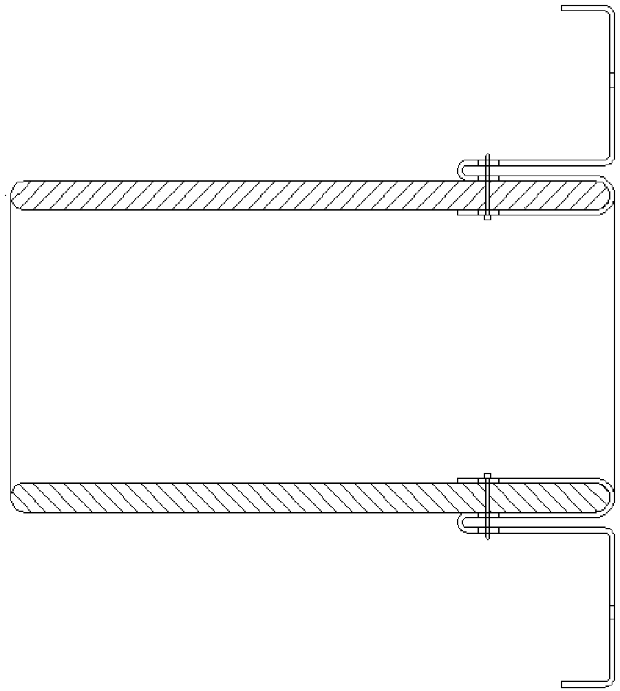 Ventilating duct connecting port and ventilating duct connecting port cold rolling mill